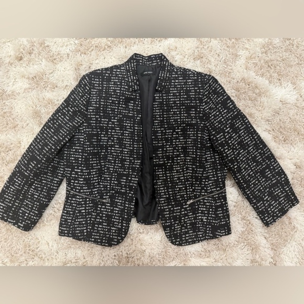 Nine West Womens Jacket Blazer Business Casual Longsleeve Elegant Size - 16
